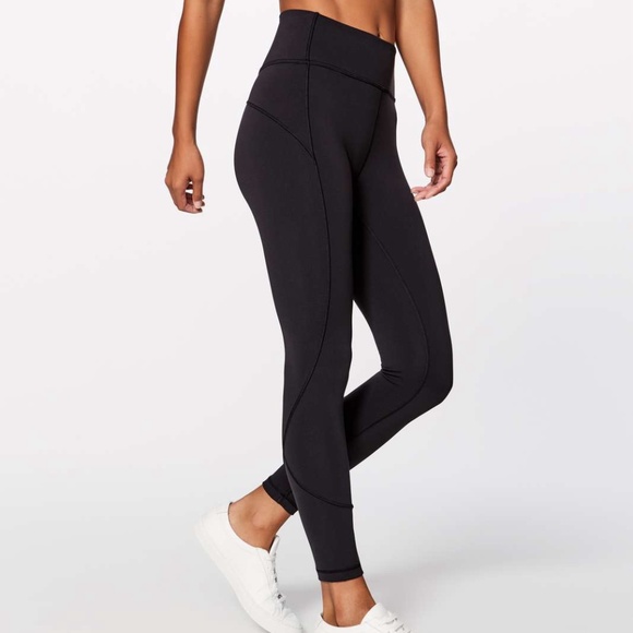 Lululemon In Movement 7/8 Tight *Everlux 25" Black - Picture 1 of 4